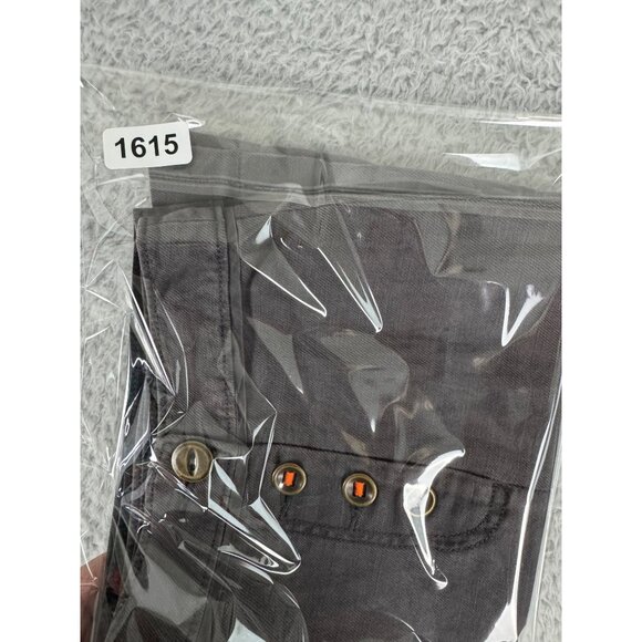 Anthropologie M & Eve Womens Gray Linen-Blend Mini Skirt W/Button Accents Sz 12 - Picture 13 of 13